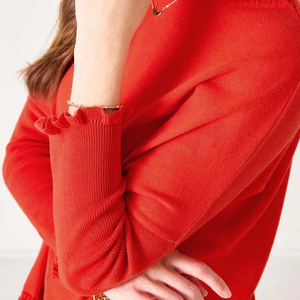 Mersea Catalina Cotton Ruffle Sweater